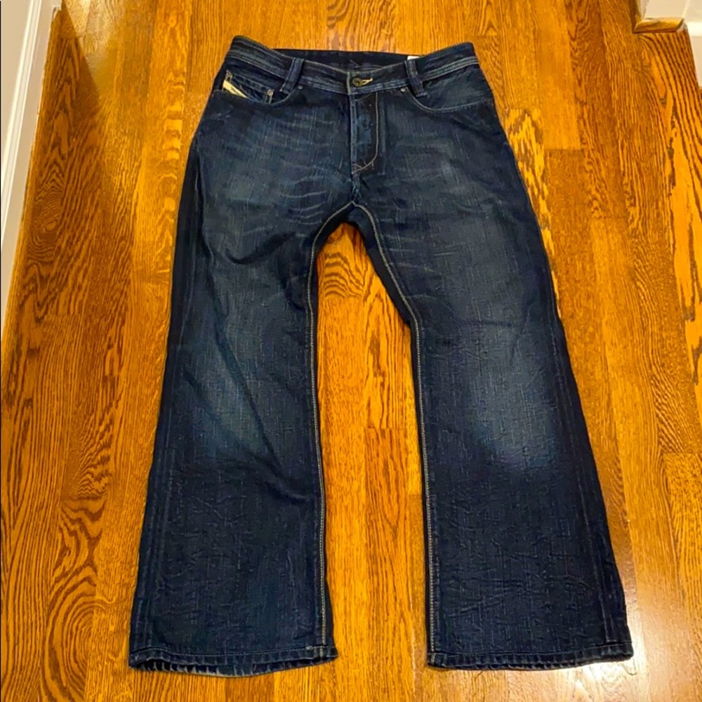 Diesel Dark Wash Boot Cut Jeans KOFFHA 008IT
